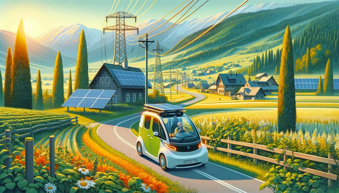 Экологически чистые поездки на машине